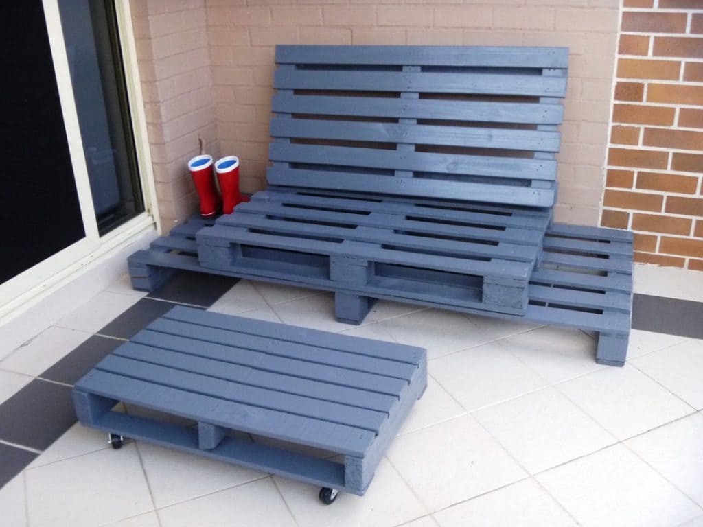 Riciclo pallet: salotto da giardino passion diy