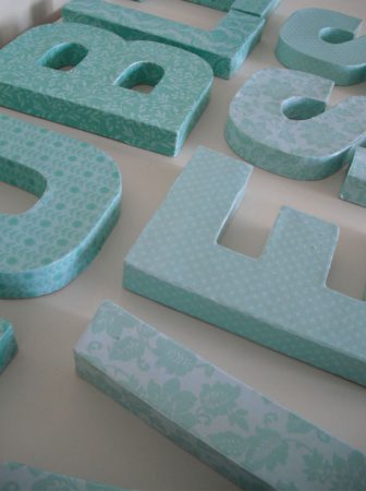 Decoupage Letters