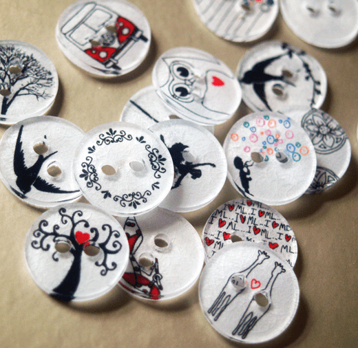 Bottoni Shrink Paper