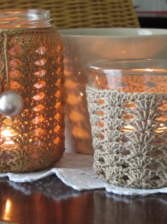 Crochet Candle Holders