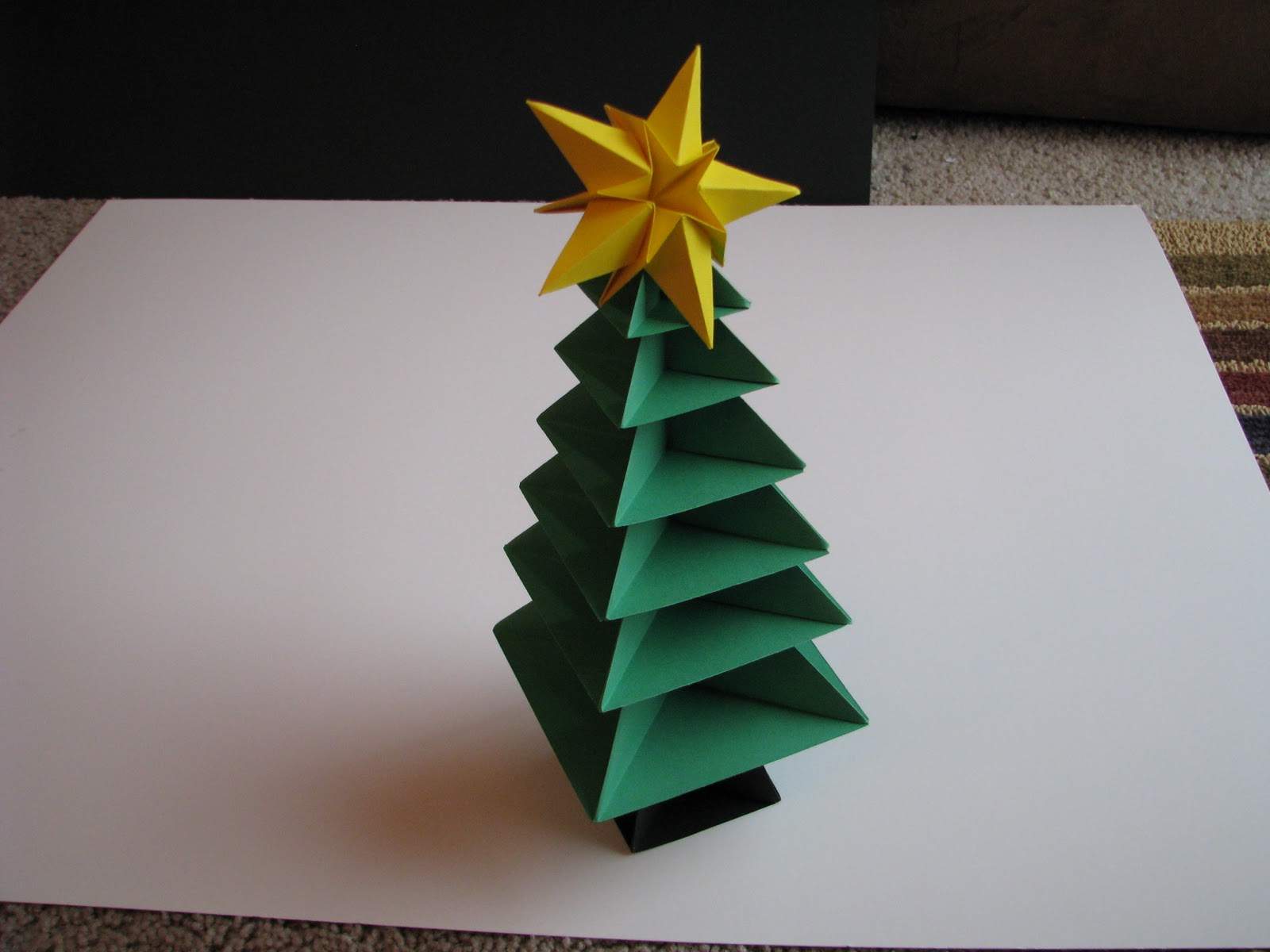 Segnaposto Natalizi Origami.Origami Christmas Tree Passion Diy