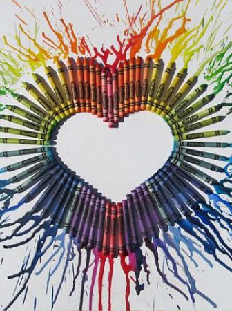 Melted Crayon Art