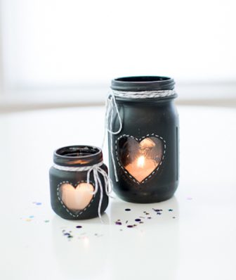 Chalkboard Jar Candle