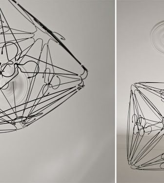 Wire Hanger Lamp