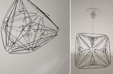 Wire Hanger Lamp