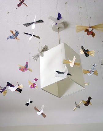 Paper Bird Mobile