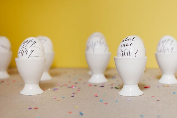 Calligraphed Eggs