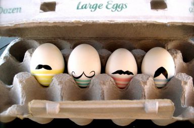 Mustache Eggs
