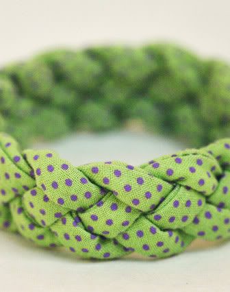 Bracciale Treccia Pois