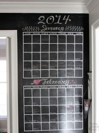 DIY Chalkboard Calendar