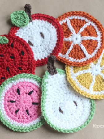 Crochet Fruit Coasters