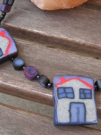 Collana con Casette di Fimo