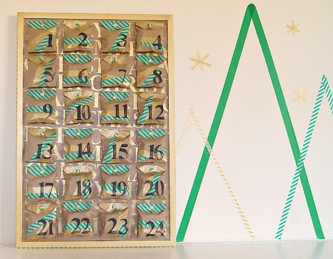Calendario dell’Avvento Washi Tape