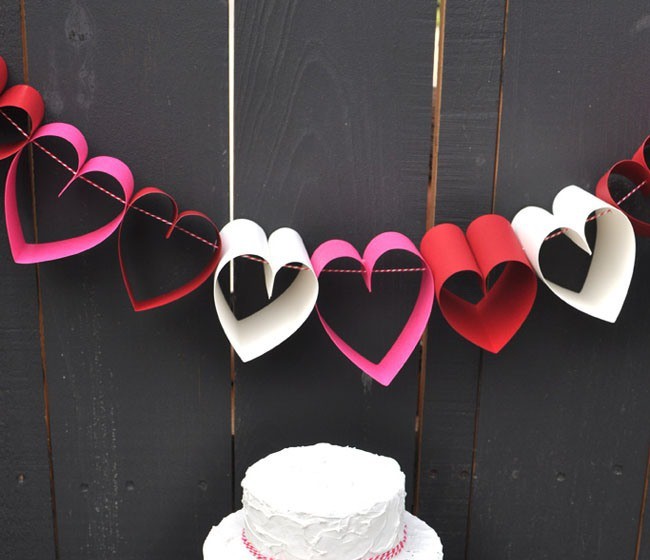 festone-cuori-di-carta - Passion DIY