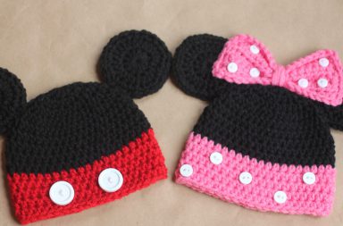 Cappelli uncinetto Topolino e Minnie