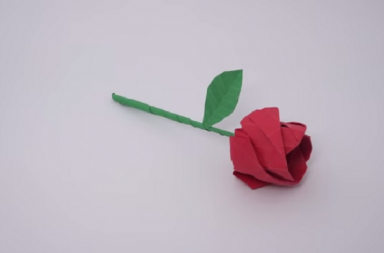 Rosa origami