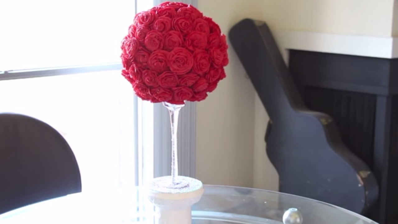 Sfera Di Rose Di Carta Crespa Passion Diy