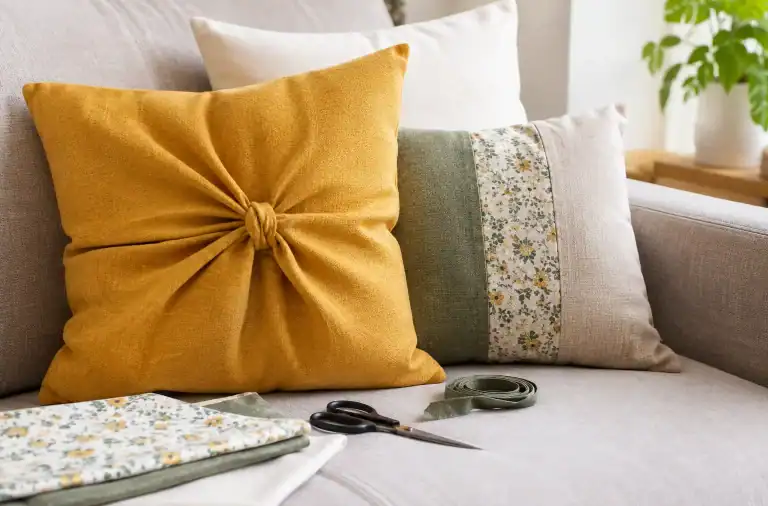Cuscini decorativi fai da te senza cucire
