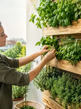 Orto verticale fai da te per il balcone