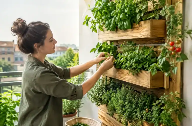 Orto verticale fai da te per il balcone