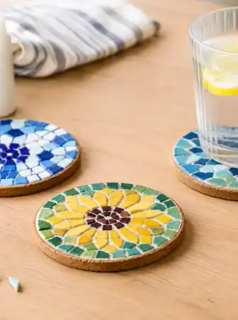 Come creare sottobicchieri mosaico fai da te