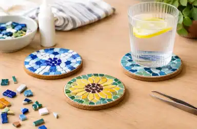 Come creare sottobicchieri mosaico fai da te
