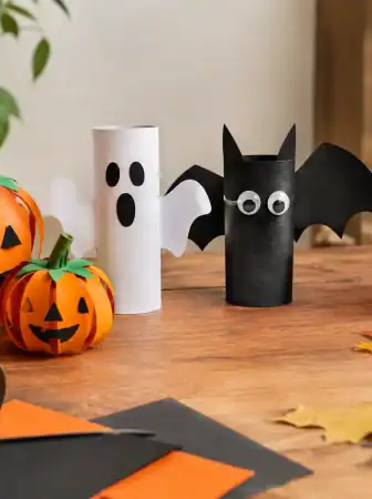 Decorazioni Halloween con materiali riciclati