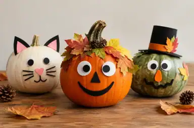 Zucche Halloween fai da te senza intagliare